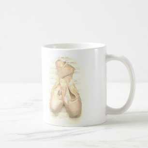 Balett Pointe skor målat Kaffemugg