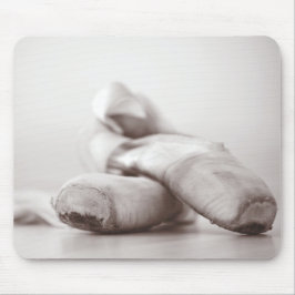 Balett Pointe skor på dansgolvmall Musmatta