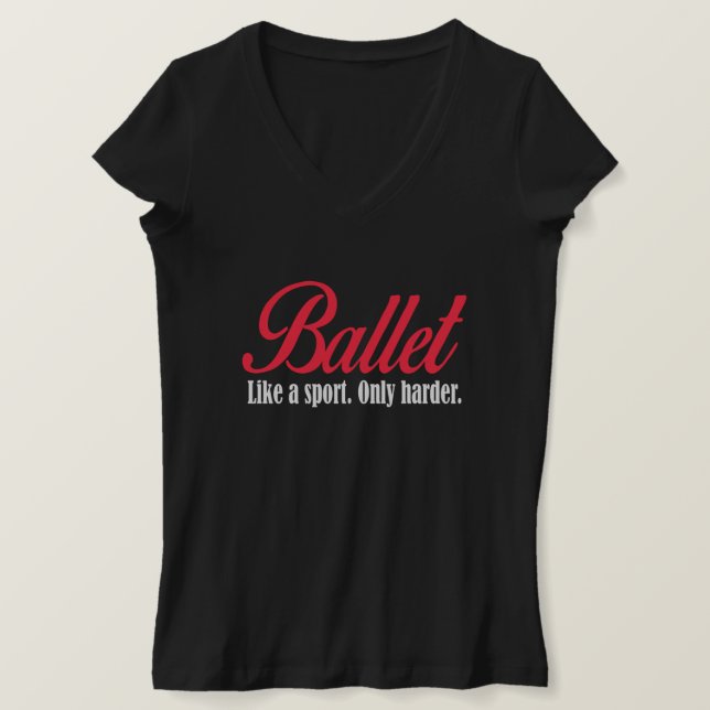 balett som en sport. t-shirt (Design framsida)