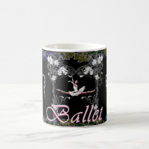 Balett stora Jete i blommig ärke- mugg
