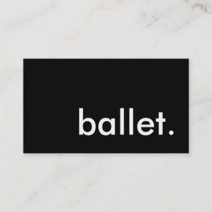 balett. visitkort