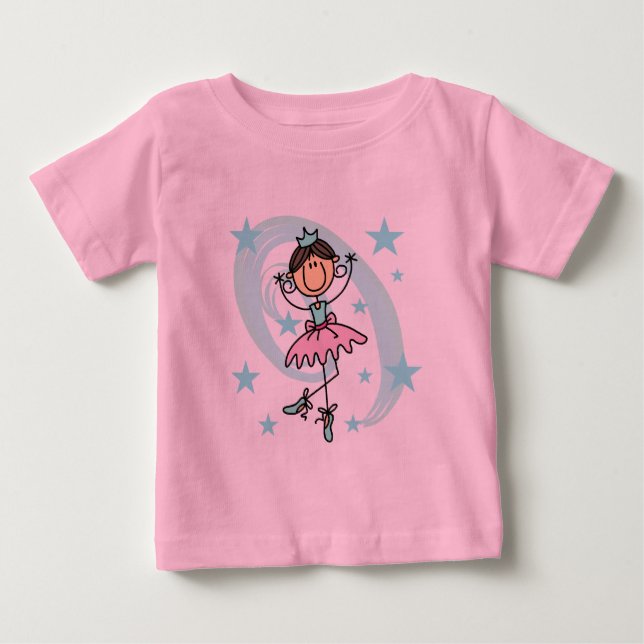 Balettdansare - Bruna T-shirts och presenter (Framsida)