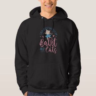 Balettdansare Dansflicka Ballerina Katt Lätt Dist Hoodie