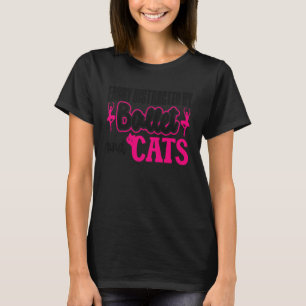 Balettdansare Dansflicka Ballerina Katt Lätt Dist T Shirt