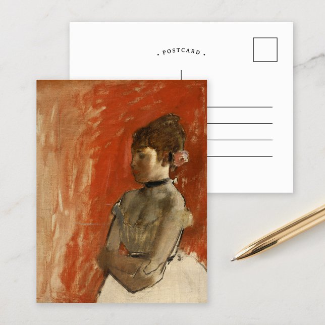 Balettdansare med korslagda armar | Edgar Degas Vykort (Skapare uppladdad)