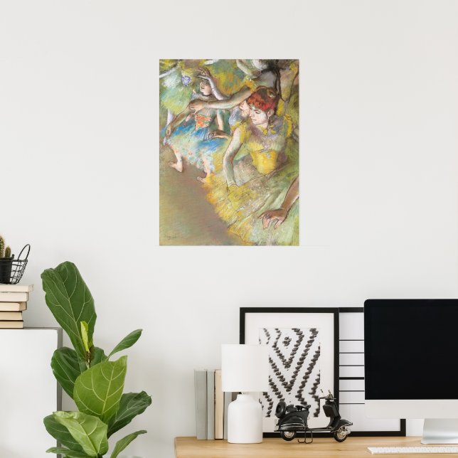 Balettdansare på scenen av Edgar Degas Poster (Hemmakontoret)