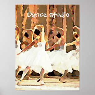 Balettdansen arrangerar på Ballerinas Poster
