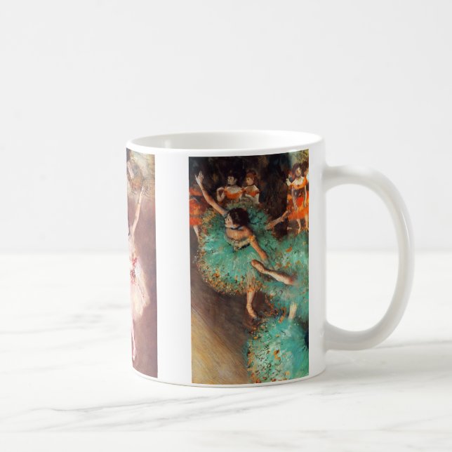 Balettdansflickor av Edgar Degas Kaffemugg (Höger)