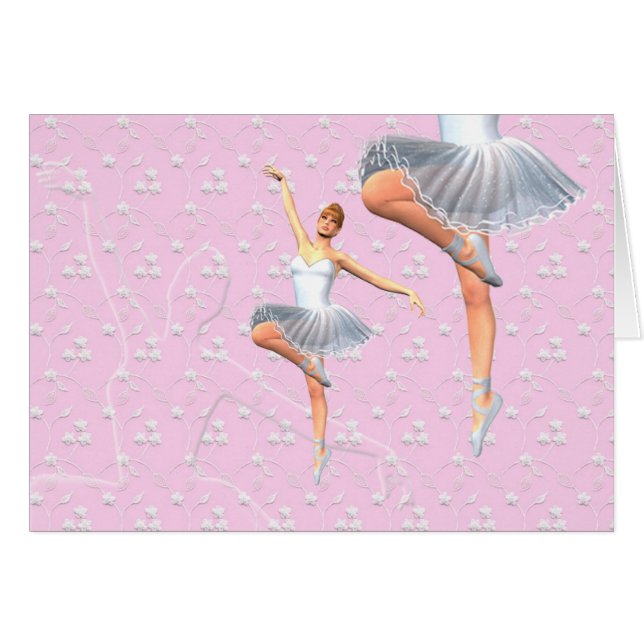 Balettdansör Hälsningskort (Framsidan Horizontal)