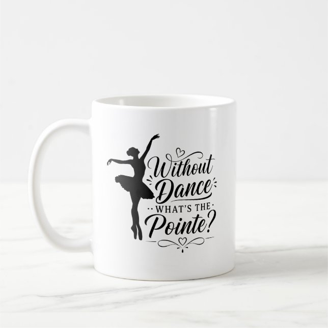 Balettdansörpresent till baletträrare kaffemugg (Vänster)