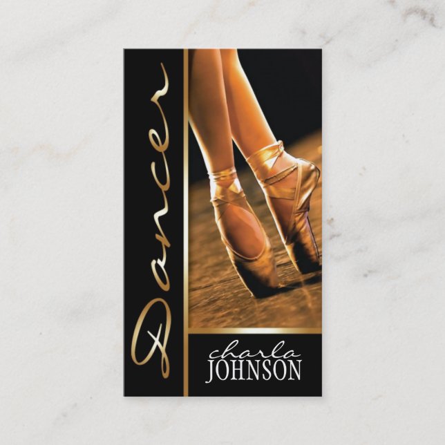 BALETTDANSÖRVISITKORT VISITKORT (Framsida)