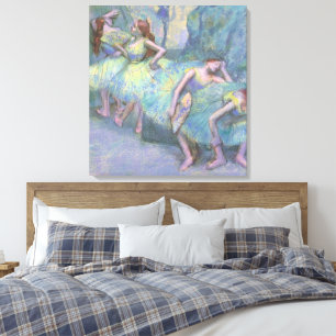 Balettdansöser i kulissen av Edgar Degas Canvastryck