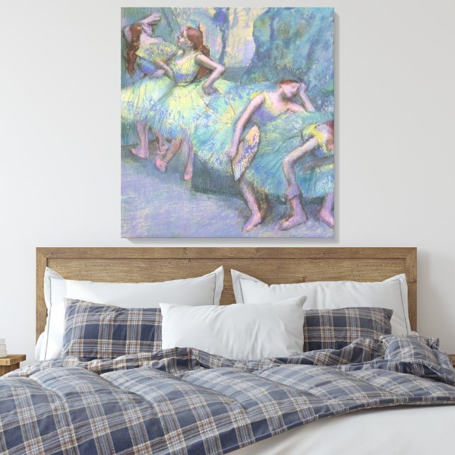 Balettdansöser i kulissen av Edgar Degas Canvastryck (Insitu (sovrum))