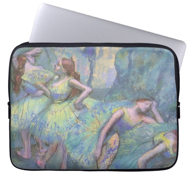Balettdansöser i kulissen av Edgar Degas Laptop Fodral (Framsidan)