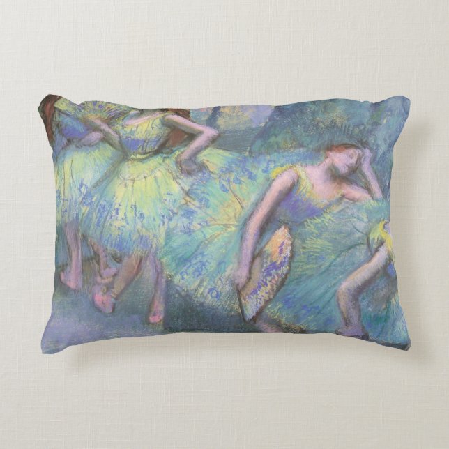 Balettdansöser i kulissen av Edgar Degas Prydnadskudde (Framsidan)