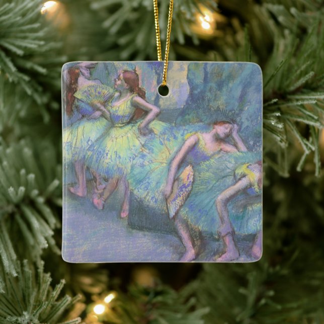 Balettdansöser i kulisserna av Edgar Degas Julgransprydnad Keramik (Träd)