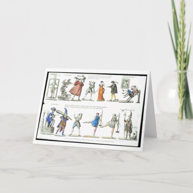 Balettdräktdesign, hälsningkort kort (Framsida)