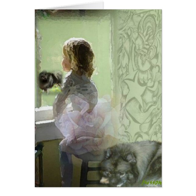 Balettdrömmar Hälsningskort (Framsidan)