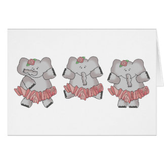 Balettelefant Hälsningskort