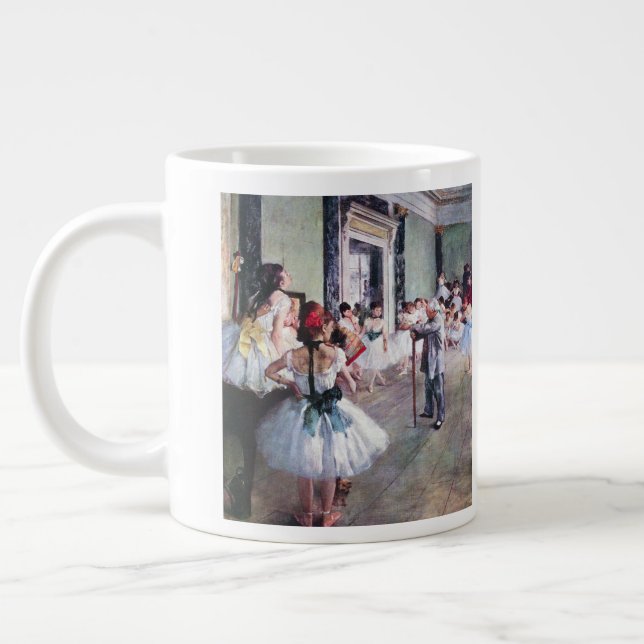 Baletten av Edgar Degas, Vintage balettkonst Jumbo Mugg (Vänster)