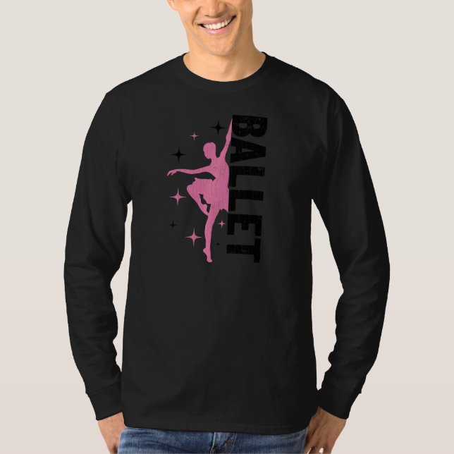 Balettflicka Dansare  Balettdansare Dans  Grafik T Shirt (Framsida)