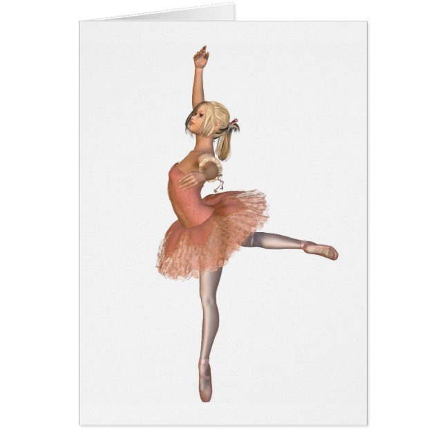 Balettkapacitet - inställningen poserar hälsningskort (Framsidan)