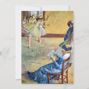 Balettklass, danssalongen av Edgar Degas Inbjudningar