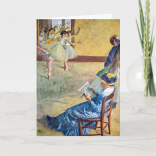 Balettklass, danssalongen av Edgar Degas Kort