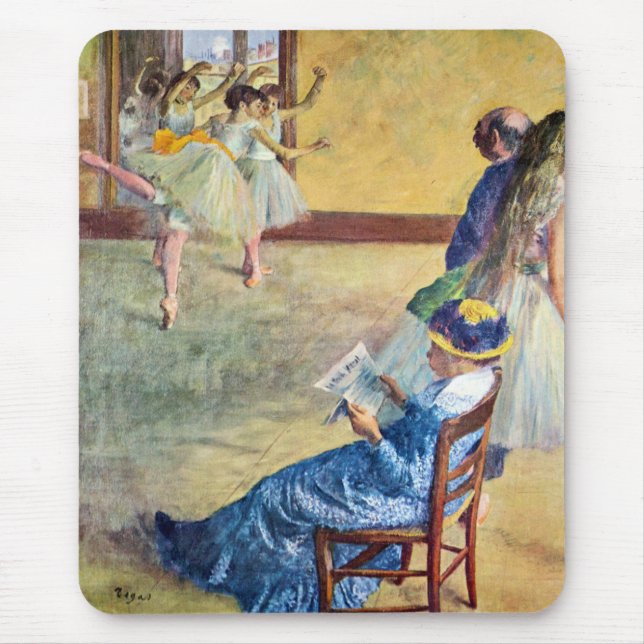 Balettklass, danssalongen av Edgar Degas Musmatta (Framsidan)