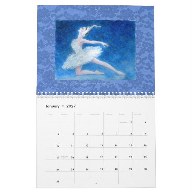Balettkonstkalender 2013 kalender (Jan 2027)
