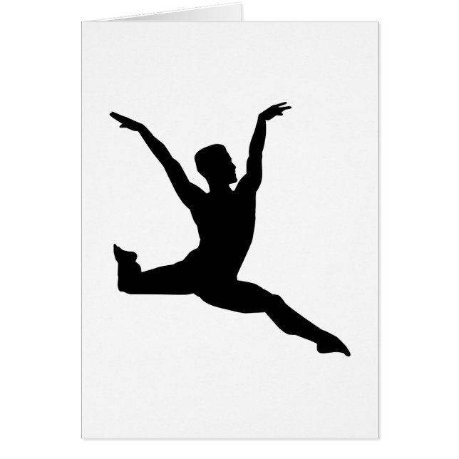 Balettman Hälsningskort (Framsidan)