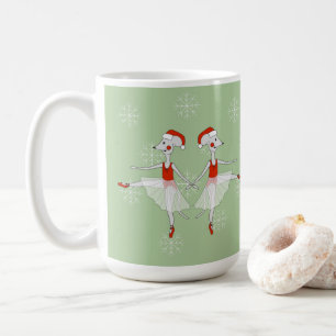 Balettmusmöss Jul Snöflingor Kaffemugg