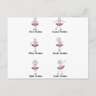 balettpositionsdab vykort