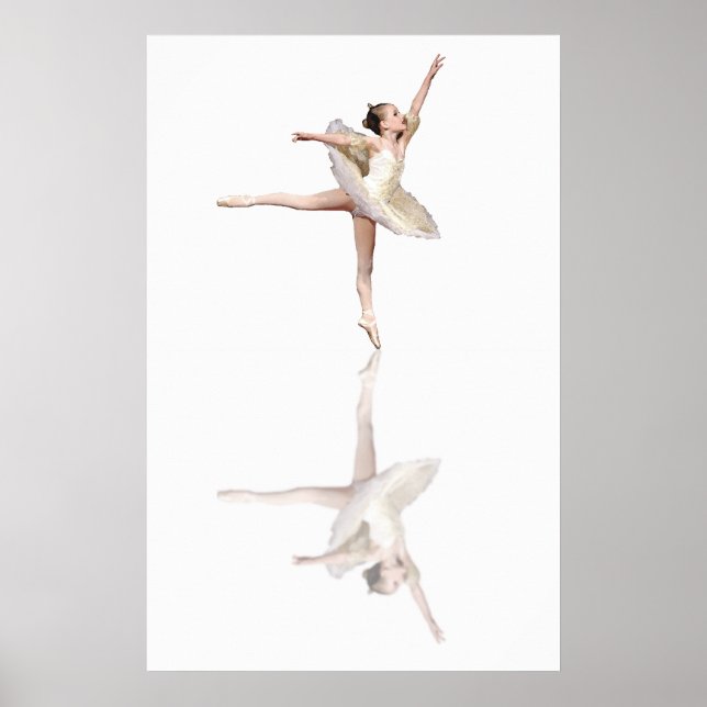 balettreflexer vit poster (Framsidan)