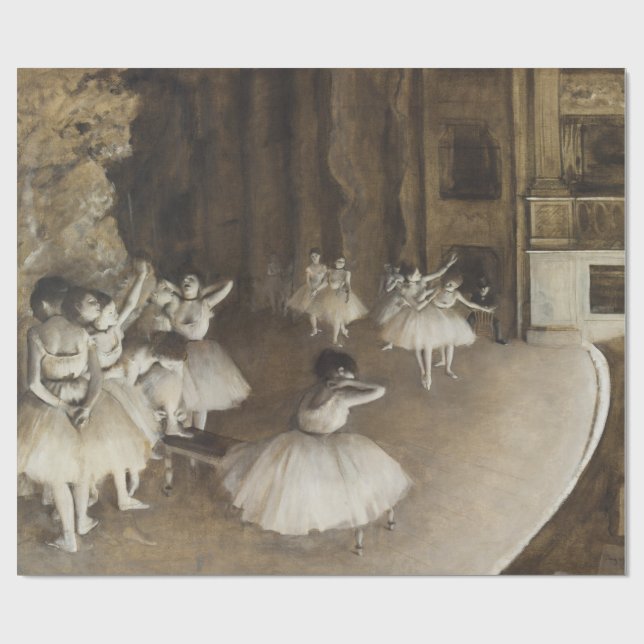 Balettrepetitionen arrangerar på Edgar Degas Presentpapper (Platt)