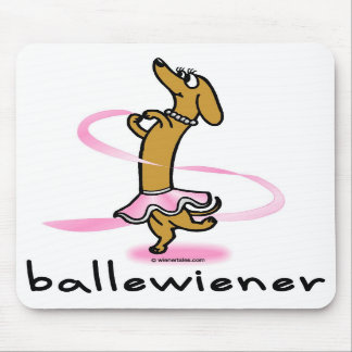 BalettWienerhund Mousepad Musmatta