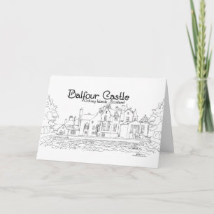 Balfour Castle Skottland Kort