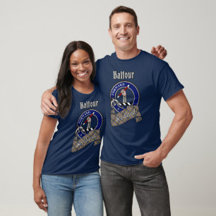 Balfour Clan-märke & Tartan T-Shirt