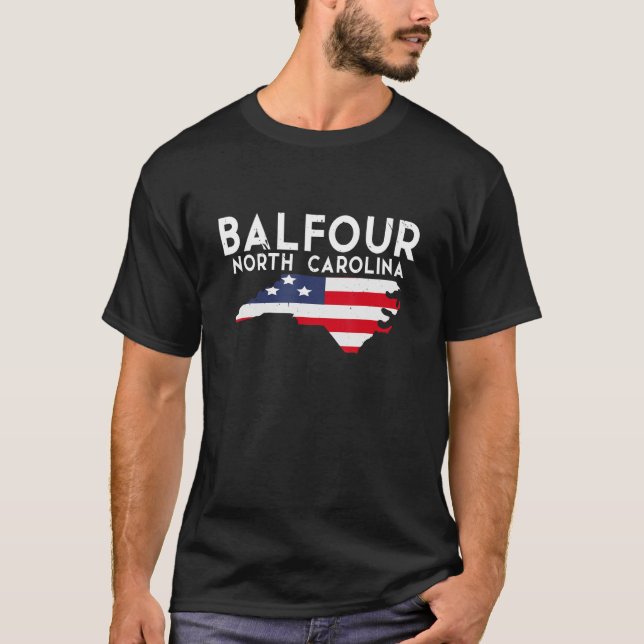 Balfour North Carolina Förenta staterna State Amer T Shirt (Framsida)