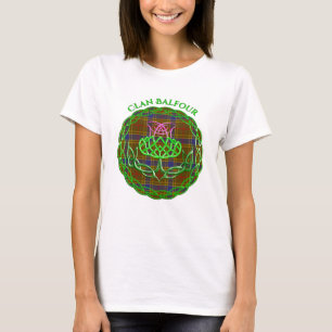 Balfour Scottish Tartan Celtic Thistle T Shirt