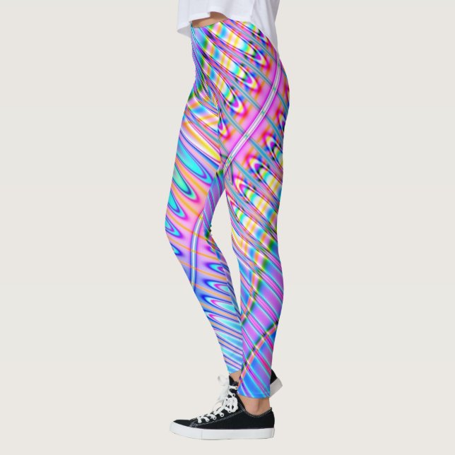 Bälgbalkar i Mönster Leggings (Vänster)