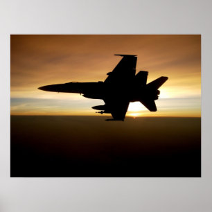 Bålgeting F/A-18 Poster