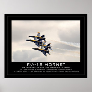 Bålgeting F/A-18 Poster