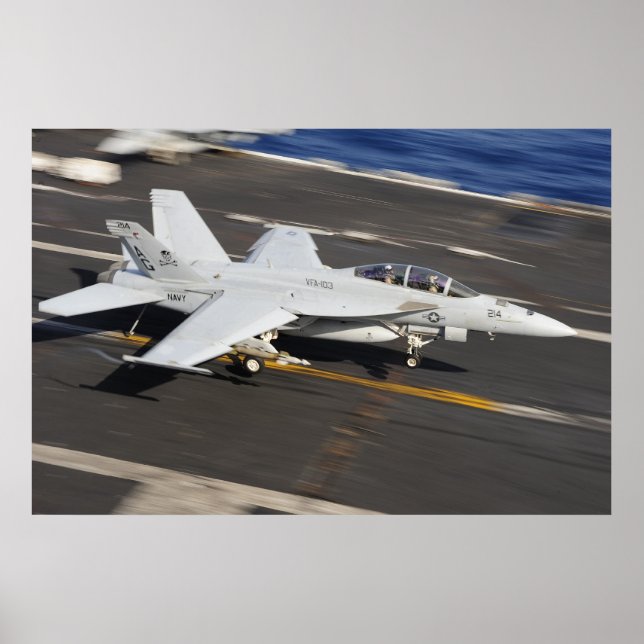 Bålgeting för toppen F/A-18 Poster (Framsidan)