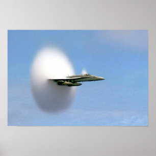 Bålgeting som FA-18 bryter den solida barriären (7 Poster
