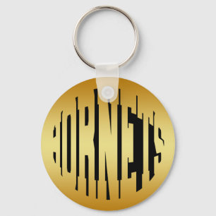 BÅLGETINGAR - GULD- TEXT NYCKELRING