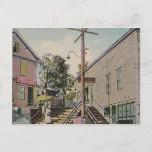 Bälgfall, vermont vintage trappor-postkort vykort