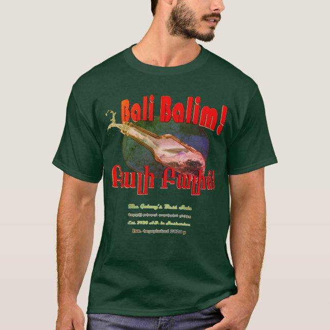 Bali Balim! 2520 A.D. 100-årsdesign T Shirt (Framsida)