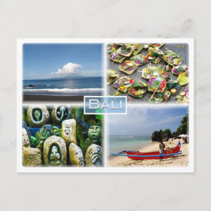 Bali - Balinese Stone Carvings - Padang-stranden Vykort