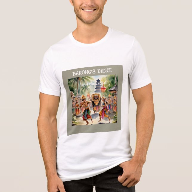 Bali, Barong Dance, Indonesia Culture T-Shirt (Framsida)